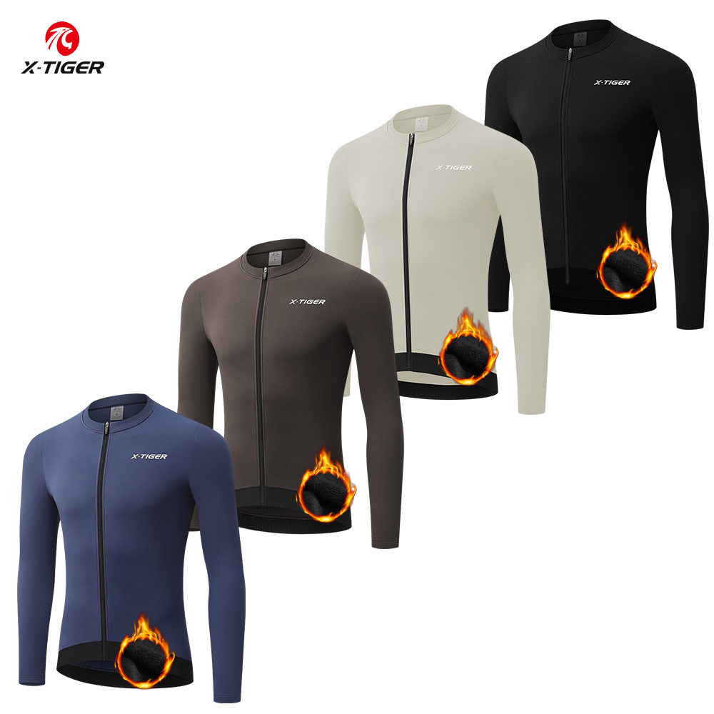 X Nutrition - X-TIGER Jersey Bersepeda Musim Dingin Termal